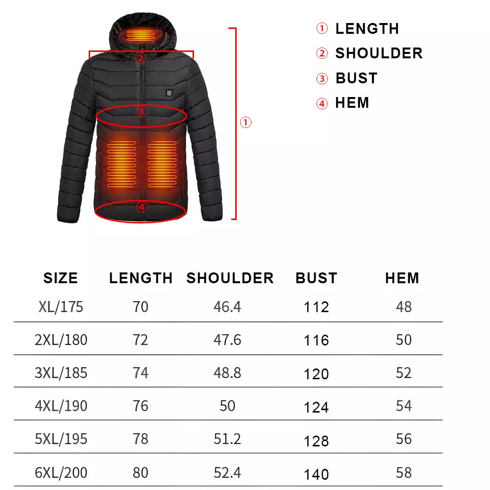 Unisex USB Heated Jacket